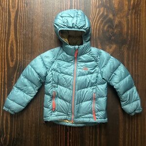 L.L. Bean Teal Puffer Jacket with Hood